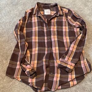 Plaid button down
